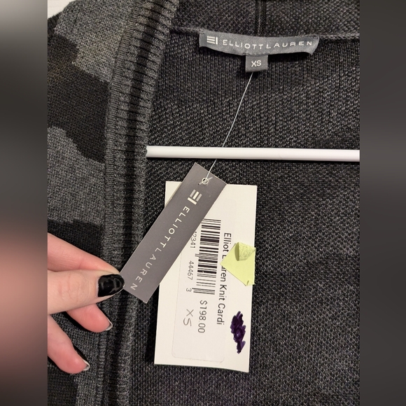 NWT Elliott Lauren Zebra Print Knit Cardigan - Picture 4 of 5